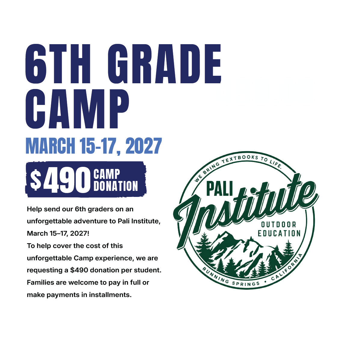 6th Grade Camp