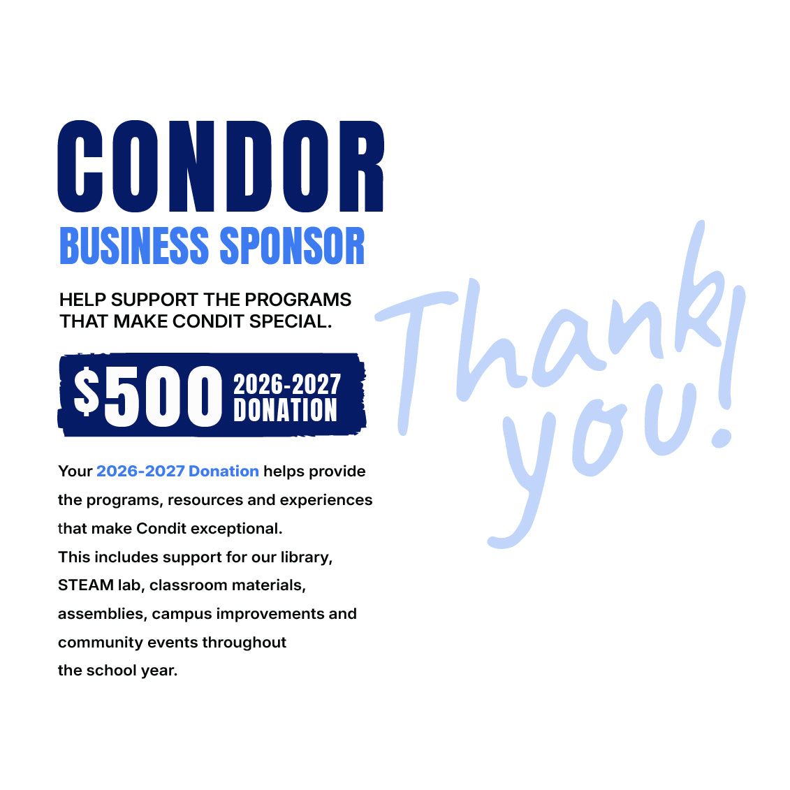 Condit Business Donation