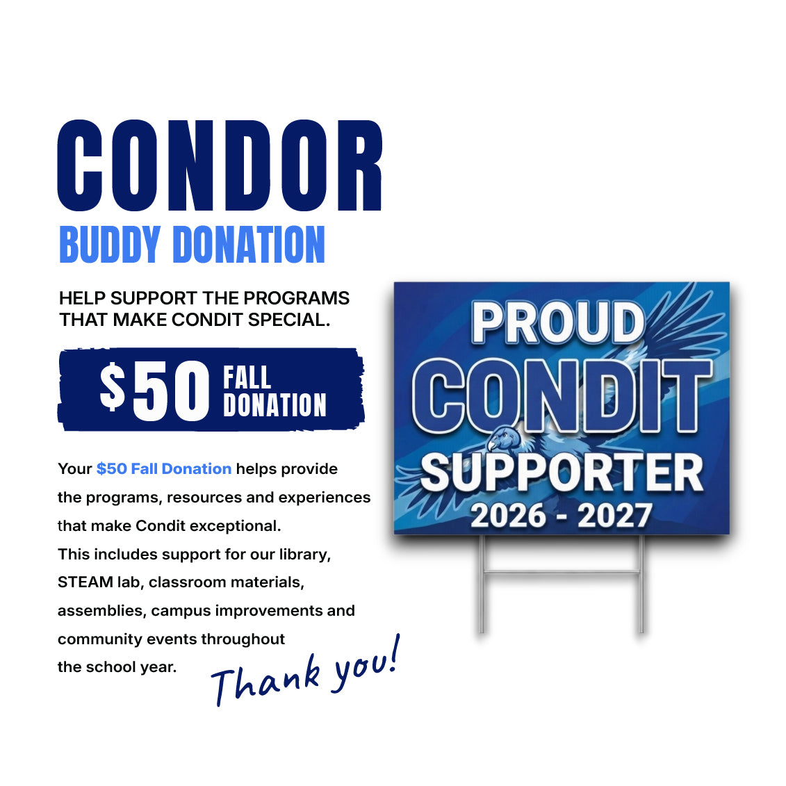 Condor Buddy Donation