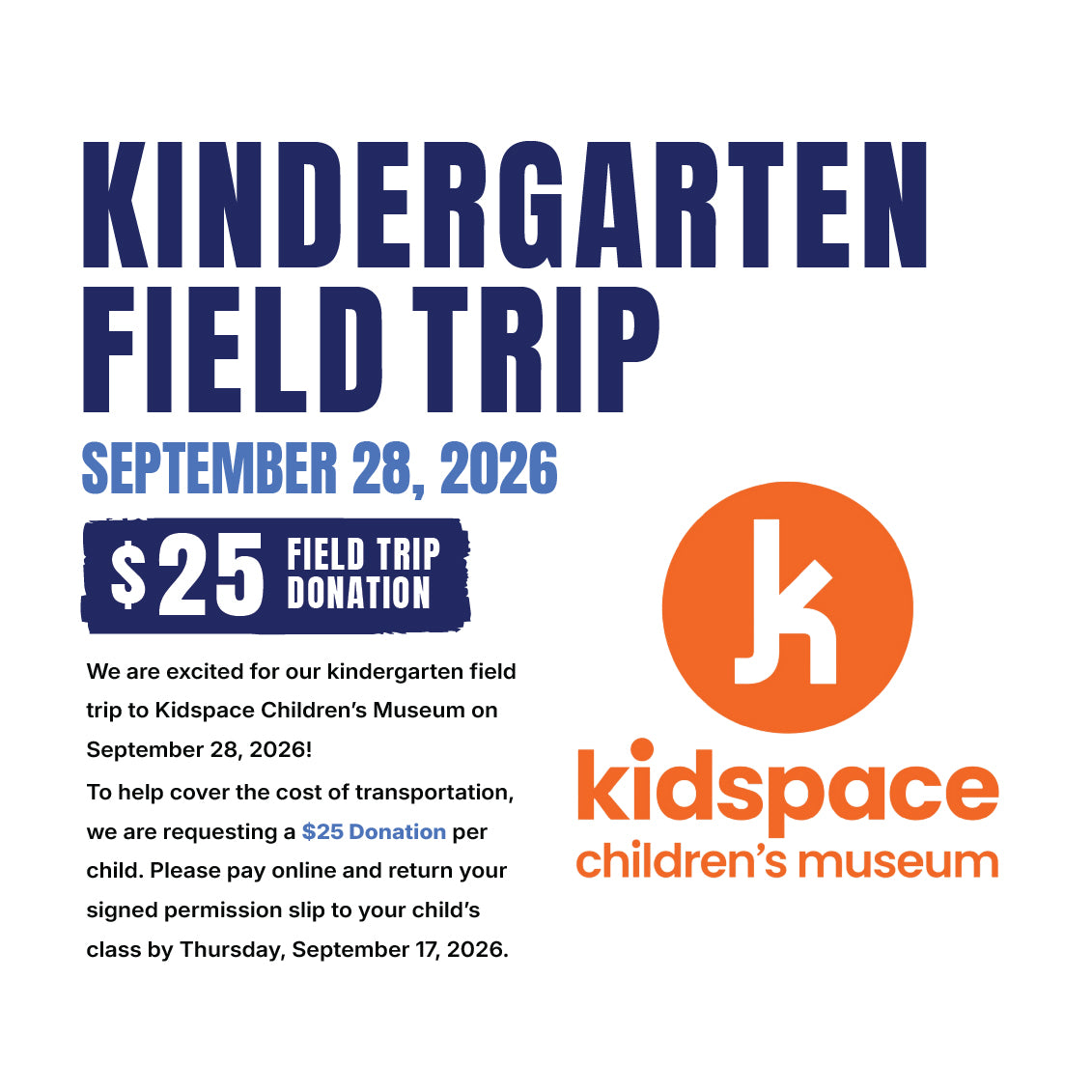 Kindergarten Field Trip